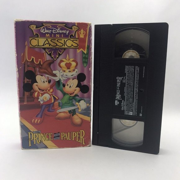 Walt Disney Mini Classics - The Prince and the Pauper (VHS, 1991) Kids Cartoon - Picture 1 of 1